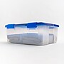 Iris 30.6 Quart Element Resistant Ultimate Clear Plastic Latching Storage Bin, Clear, 4/Pack (500138)~#|#~9FA1C266-7207-4B9E-88D13AD462FB6E7A_sc7