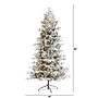 Nearly Natural 7.5-ft Flocked Manchester Spruce Artificial Christmas Tree with 450 Lights and 949 Bendable Branches (T1855)~#|#~9FA2C744-7852-4EAD-84A57319C595E640_sc7