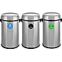 Alpine Industries Three-Stream Trash/Compost/Recycling Station, 51-Gallon, Stainless Steel (ALP470-65L-1-R-T-CO)~#|#~9FA7C299-FE6F-4173-9854D82E769DAE7A_sc7