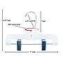 Nahanco 9" Plastic Hi-Impact Super Heavy Weight Hanger, White, 100/Pack (1610RCLH)~#|#~9FA81CD4-A668-4BEE-B1C4355203808BEA_sc7