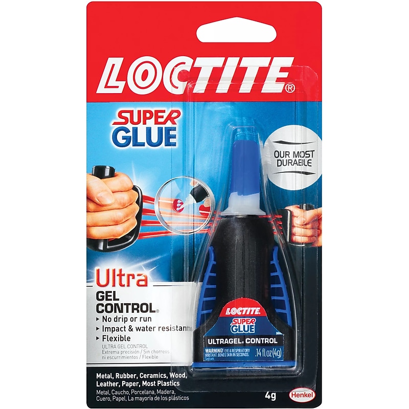 Loctite ULTRA Gel Super Glue, 0.14 oz., Clear (1363589) image 1