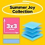 Post-it Pop-up Super Sticky Notes, 3" x 3", Summer Joy Collection, 90 Sheets/Pad, 10 Pads/Pack (R330-10SSJOY)~#|#~9FAA6945-A968-4EBB-94C1F90A07DA1DC1_sc7