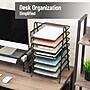 Mind Reader Metal Front Loading Letter Tray, Letter/Legal Size, Black (7TPAPER-BLK)~#|#~9FBF3CBA-C02F-45F5-881BFE1015577BAA_sc7
