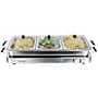 MegaChef 3-in-1 Buffet Server and Warming Tray, Triple 2.63 Quart Trays~#|#~9FC27D96-95D7-489B-87F7894649BFD00A_sc7