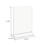 Staples Double-Sided Acrylic Vertical Sign Holder, 8.5" x 11", Clear (ST63182)~#|#~9FC38404-88B2-4D60-8BC24FC05CC43B7B_sc7