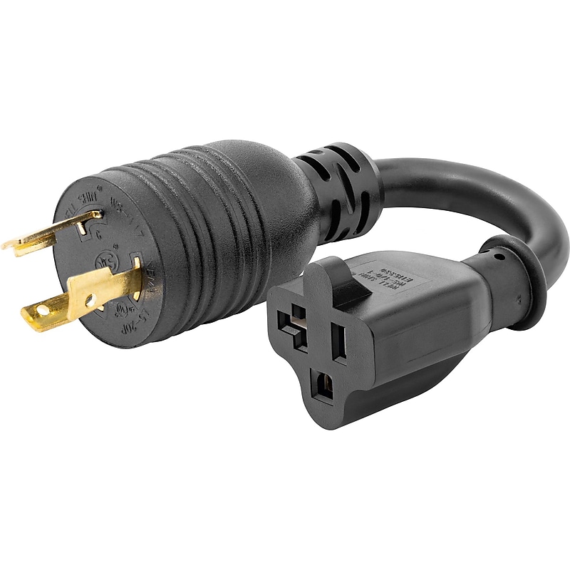 StarTech 6' NEMA L5-20P to NEMA 5-20R Power Cord, Male to Female, Black (K31D-2U00-POWER-CORD) image 1