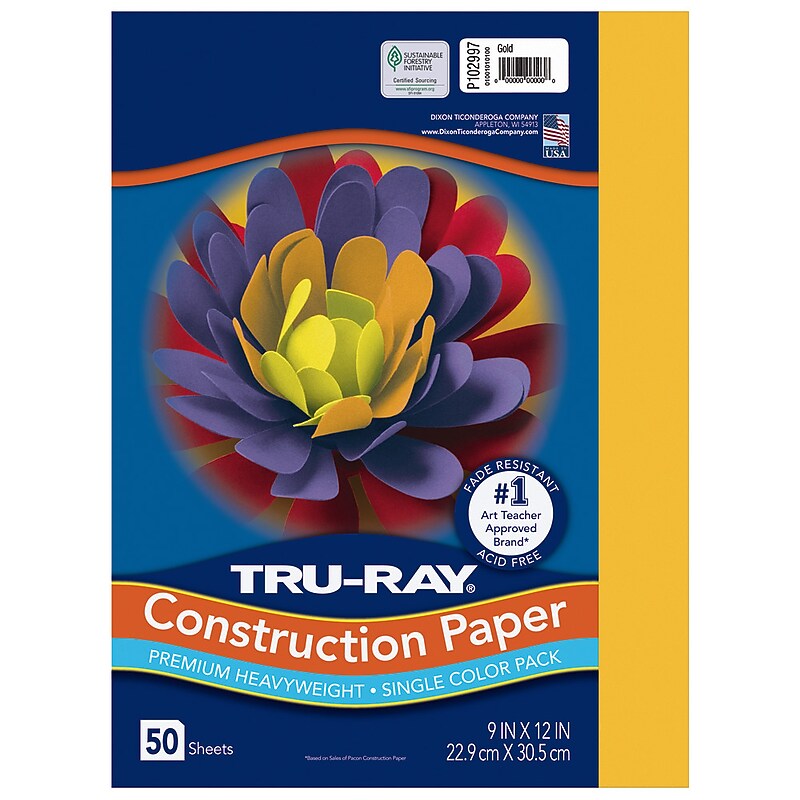 Pacon Tru-Ray Construction Paper - 12