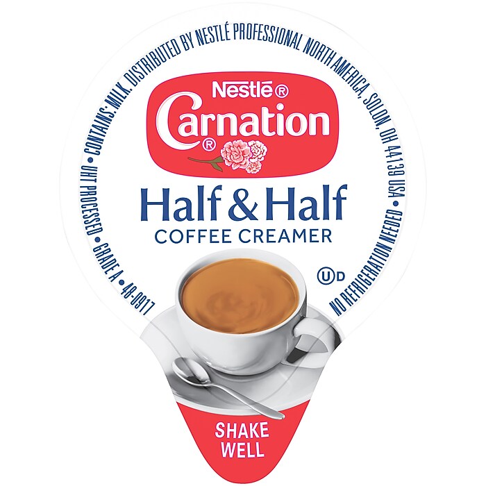 Carnation Half and Half Liquid Creamer, 0.3 oz., 360/Carton