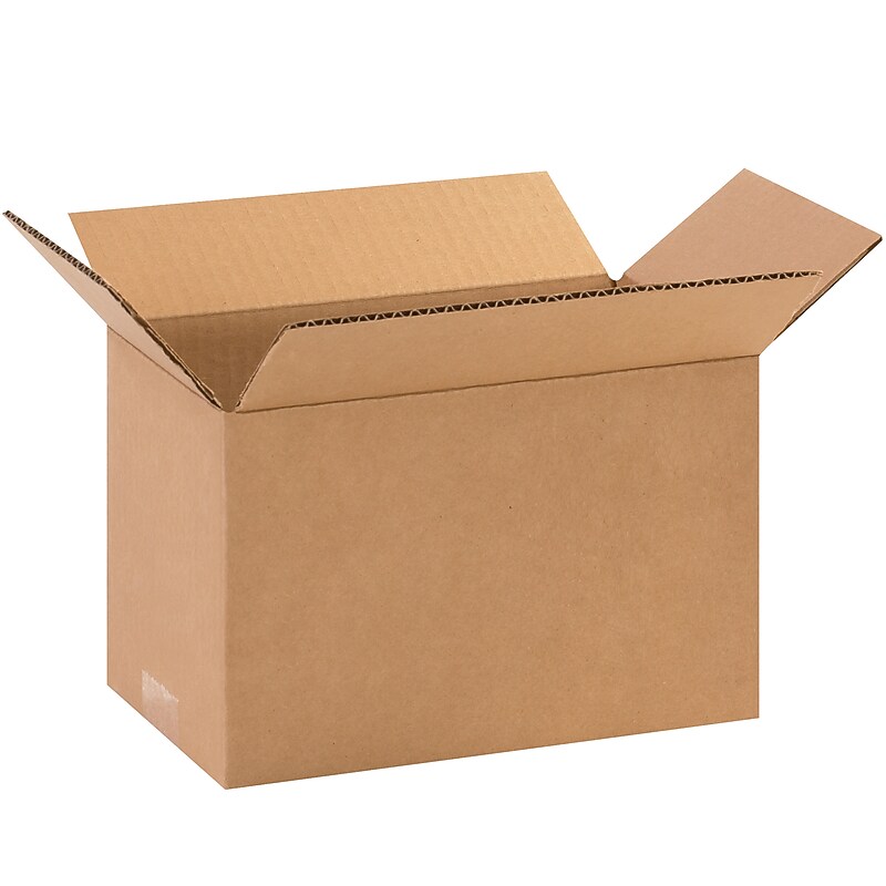 10" x 6" x 6" Shipping Boxes, 32 ECT, 25/Pack (1066) image 1