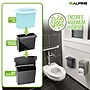 Alpine Industries Plastic Sanitary Napkin Disposal Receptacle, 10"x 5", Black (451-BLA-MK)~#|#~9FE371CA-3898-4EDD-A5C090F133E9AE65_sc7