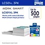 Brother LC501XL Cyan/Magenta/Yellow High Yield Ink Cartridges, 3/Pack (LC501XL3PKS)~#|#~9FE58CAE-A9FF-4323-9AA0A9ECAA6ED17C_sc7