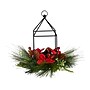 Nearly Natural Artificial Christmas Poinsettia, Berry and Pinecone Candle Holder Christmas Table Arrangement, 14" (A1855)~#|#~9FE867E8-3ADD-4D87-A7793FB8F8AB34EA_sc7