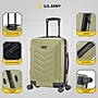 US Army FOX 20" Hardside Carry-On Suitcase, 4-Wheeled Spinner, TSA Checkpoint Friendly, Olive Drab (USLFOX00S-GRN)~#|#~9FEC1923-C579-43B3-B1C72838357FDB14_sc7