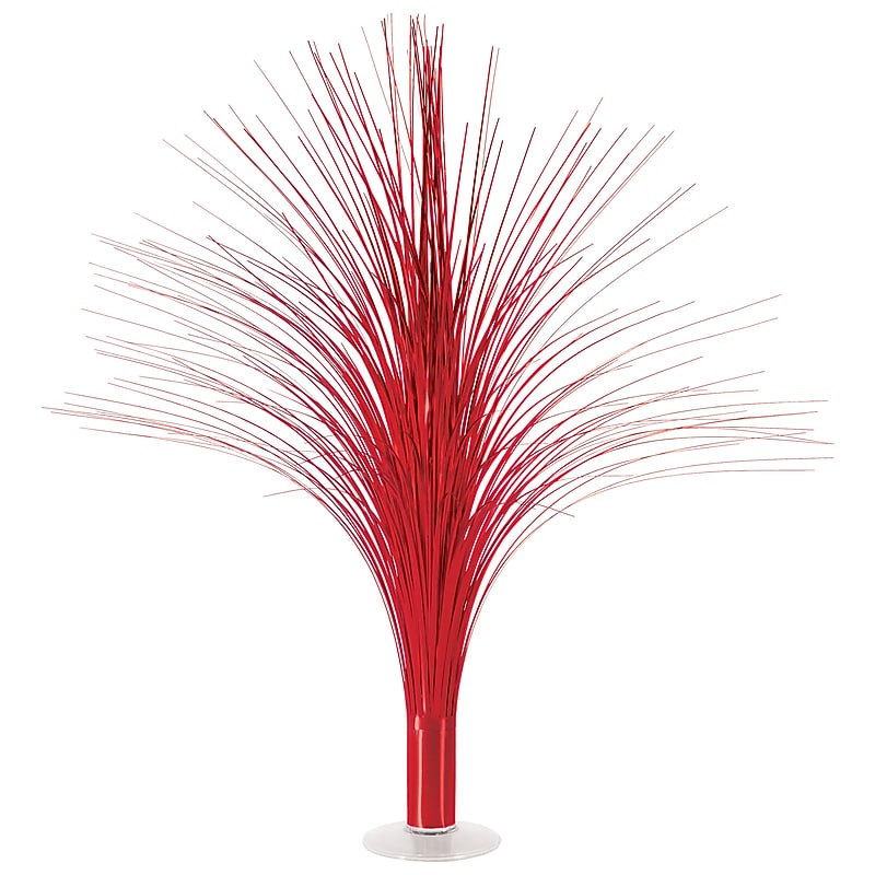 Beistle Metallic Spray Centerpiece, Red, 3/Pack (53929-R) image 1