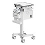 Mount-It! MedHub Powered Compact Medical Cart Workstation with Drawers, Power Kit, Built-In Power Strip, White/Gray (MI-16057)~#|#~9FFEB51C-B6EA-4FFA-AD493B474A2A7293_sc7