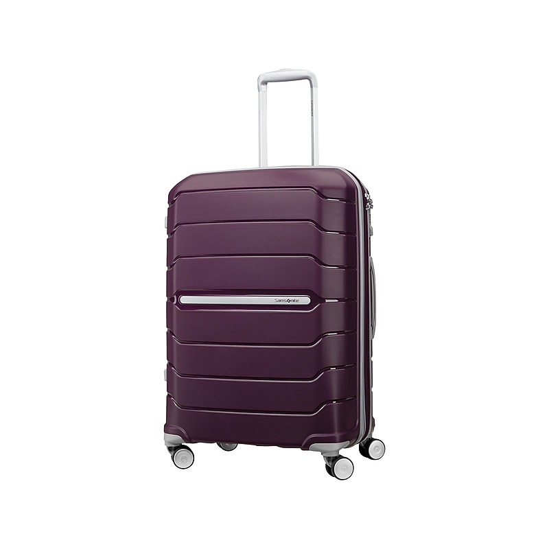 Samsonite Freeform 27.95" Hardside Suitcase, 4-Wheeled Spinner, TSA Checkpoint Friendly, Amethyst Purple (78256-B170) image 1