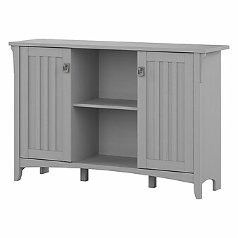 Bush Furniture Salinas Accent Storage Cabinet with Doors, Cape Cod Gray (SAS147CG-03)