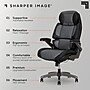 Sharper Image S-950 Heated Ergonomic Polyurethane Swivel Executive Massage Chair, Gray/Black (52755M-GRYBLK)~#|#~A00C42F7-7DCF-488C-A60AE19FDAA2A287_sc7