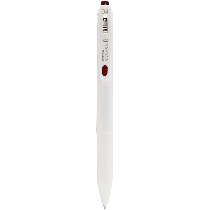 Zebra Sarasa R Retractable Gel Pen, Ultra Fine Point, 0.4mm, Red Ink (47570UPCSTP) image 1