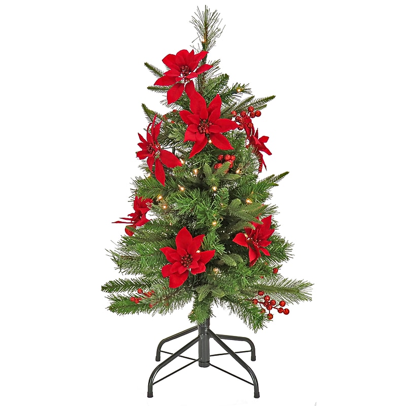 National Tree Company 3' Colonial Fir Slim Tree with Clear Lights (QPECO8-302-30) image 1
