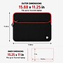 Vangoddy 15" Laptop Sleeve, Black/Red (NBKLEA222)~#|#~A0207E19-1700-4E90-B6BCED61FD02A403_sc7