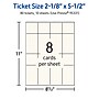 Avery Integrated Cards, 2-1/8" x 5-1/2", Matte Ivory, 80/Pack (95331)~#|#~A02410E0-74AD-4E17-BE75B389B94901B2_sc7