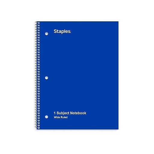 Staples Spiral Notebook