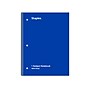 Staples 1-Subject Notebooks, 8" x 10.5", Wide Ruled, 70 Sheets, Blue (ST24003C)~#|#~A02EEBDF-411C-43DB-AAA2FEC804DBFECB_sc7