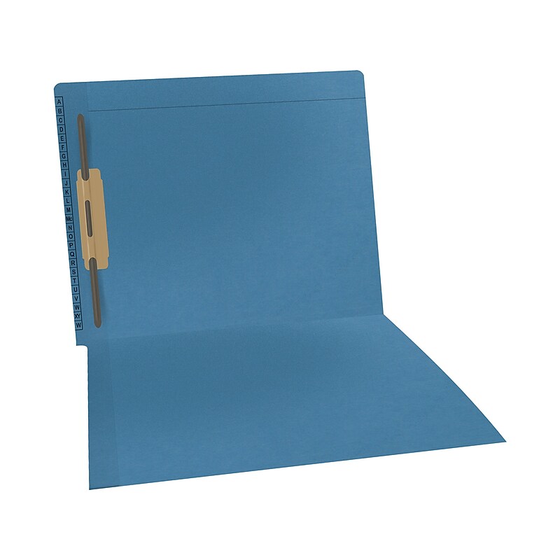 Medical Arts Press Reinforced Classification Folder, 1 3/8" Expansion, Letter Size, Blue, 50/Box (F1170-BLU-1) image 1