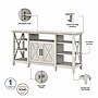 Bush Furniture Key West Tall TV Stand, Linen White Oak, Screens up to 65" (KWV160LW-03)~#|#~A0340CAD-F1EF-4957-9E40FD548F0AF435_sc7