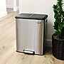 Elama Stainless Steel Indoor Trash Can with Slow Close Lid, 16 Gallon, Silver (938122112M)~#|#~A036E4E3-E7CC-4363-86A5F3C1C9FF4999_sc7