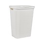 Mind Reader 15.85-Gallon Hamper with Lid, Plastic, White (60FABHAMP-WHT)~#|#~A037DB7F-5AFD-4D9D-A86B2D6C46B29073_sc7
