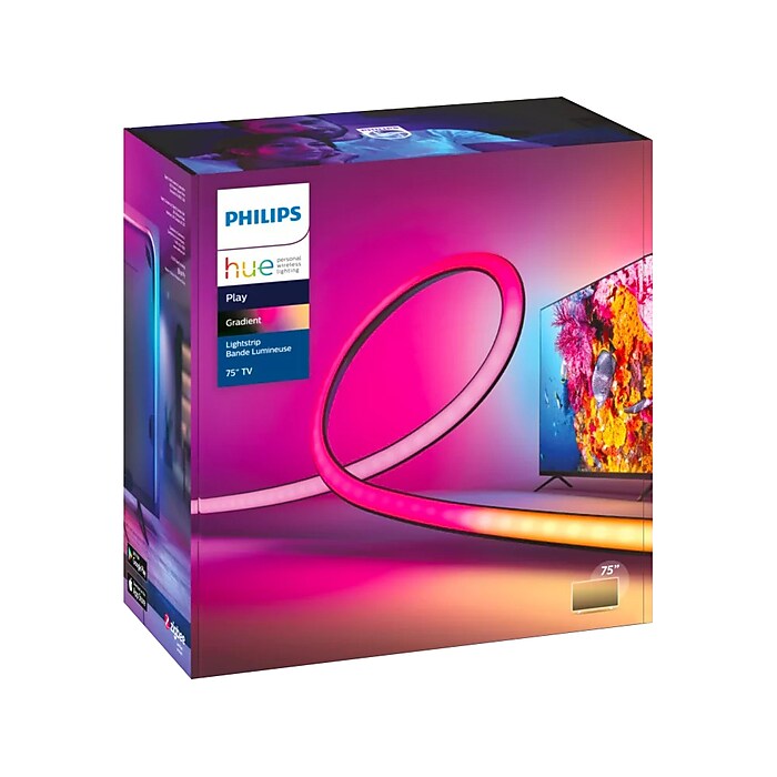 Philips Hue Smart Gradient Lightstrip, Black (560409) | Staples