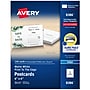 Avery Postcards, Matte White, Print to the Edge, 4" x 6", Inkjet, 100/Pack (08386)~#|#~A03A90B1-B119-403B-BC06679EF06F4D2F_sc7