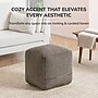 Anji Mountain Branford Ivory Mocha Bisque Fabric Square Pouf Ottoman (AMBPF107-1818)~#|#~A040A00E-977C-4BA6-82524372900DE740_sc7