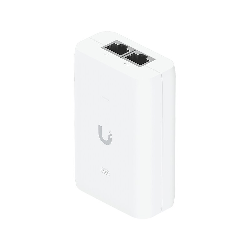 Ubiquiti 30W PoE+ Adapter, White (U-POE-AT) image 1