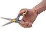 Westcott Titanium Bonded 8" Titanium Heavy Duty General Purpose Scissor, Pointed Tip, Gray/Yellow (13529)~#|#~A048630F-463C-4802-B5269B156935F3C3_sc7