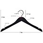 Nahanco Wood Clothes Hangers, Natural, 100/Carton (20017BH)~#|#~A054B9AE-6D1A-489C-884B39BAD6F74A97_sc7