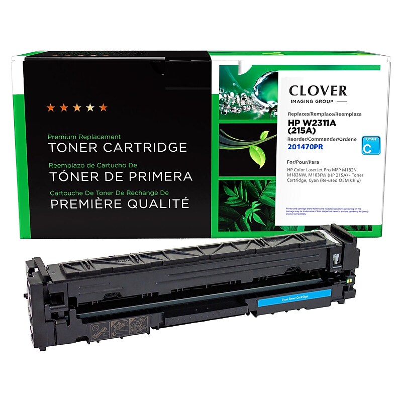 Clover Imaging Group has replaced the Cyan Standard Yield Toner Cartridge for HP 215A (W2311A) image 1