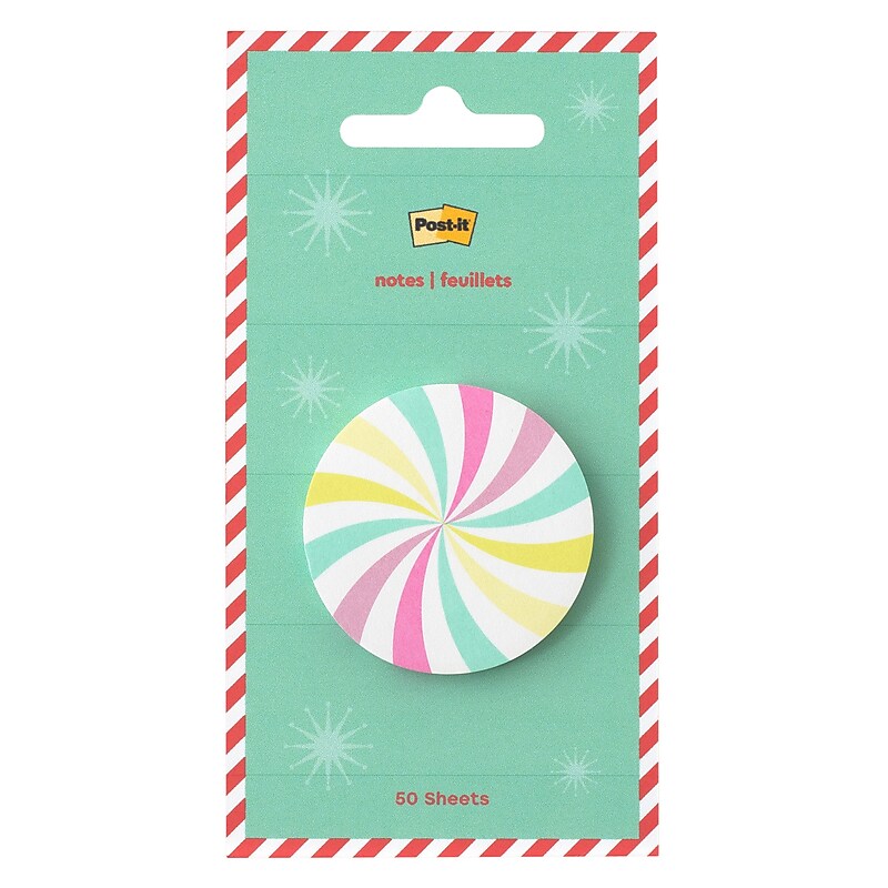 Post-it Jingle Notes Sticky Note, 1.8" x 1.8", Candy, 50 Sheets/Pad (HOL25-JN-CY) image 1