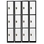 AdirOffice 72'' 3-Tier Black and White Storage Locker, 4/Pack (ADI629-203-B-W-PKG-4)~#|#~A05A8386-8296-4B32-875B236CB024490C_sc7