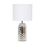 Simple Designs Whimsical Wave 13.4" LED Table Lamp, Chrome Base/White Shade (LT2123-CHR)~#|#~A06313AE-8123-4203-A5A10979D7634B4F_sc7