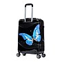 InUSA 24" Hardside Butterfly Suitcase, 4-Wheeled Spinner, TSA Checkpoint Friendly, Black Butterfly (IUAPC00M-BBU)~#|#~A066C373-F4B1-4908-92C39CBCD75DA0DB_sc7