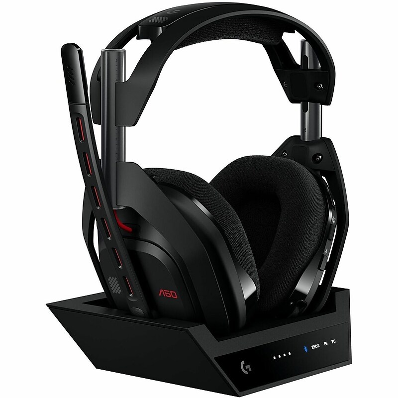 Logitech Astro A50 Gen 5 Wireless Noise Canceling Bluetooth Dolby Digital Gaming Headset, UC Certified, Black (939-002217) image 1