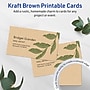 Avery Business Cards, 2" x 3-1/2", Matte Kraft Brown, 80/Pack (95319)~#|#~A071F31D-49B1-469E-B23FFBB7B886564F_sc7