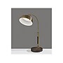 Adesso Bolton LED Desk Lamp, 19", Antique Brass/Brown Marble (4306-21)~#|#~A07324C8-B3B4-482B-A20FC8A2501AE4ED_sc7