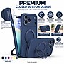 SaharaCase MagSafe Silicone Phone Case for iPhone 18 Pro Max, 360-Degree Kickstand, Wireless Charging, Dark Blue (CP01187)~#|#~A078440E-07E2-47AE-A2421981C85D60F7_sc7
