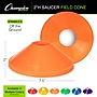 Champion Sports Plastic Saucer Field Cone Set, Assorted Colors, 48/Set (CHSSCXSET)~#|#~A07C8C47-3017-4111-BD97896B4DC2BFF6_sc7