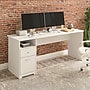 Bush Furniture Cabot 72"W Computer Desk with Drawers, White (WC31972)~#|#~A07EA87B-4801-4216-B4BED2ED4875A0F3_sc7