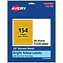 Avery Laser/Inkjet Round Multipurpose Labels, 0.5" Dia., Bright Yellow, 12320/Box (94503)~#|#~A07F53A7-562A-4C47-84C7A6F7DAB6CA53_sc7